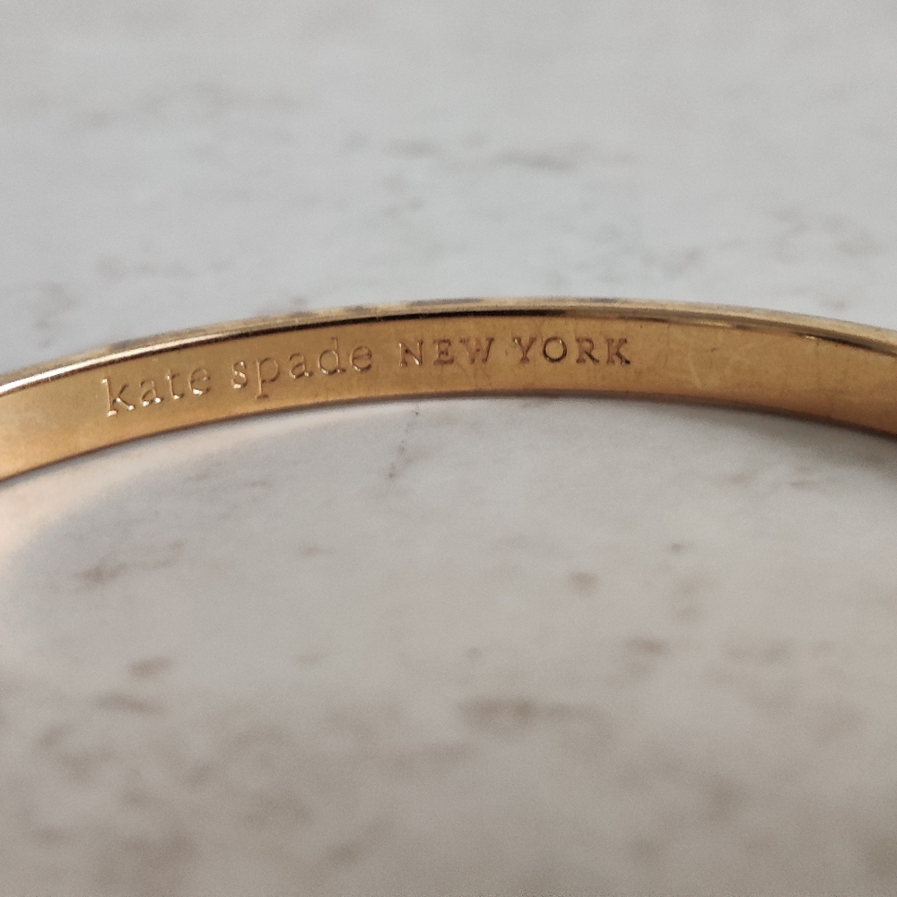Kate Spade Hot Pink and Gold Bangle Bracelet - Picture 9 of 12